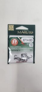 Maruto hook black nickel size 10